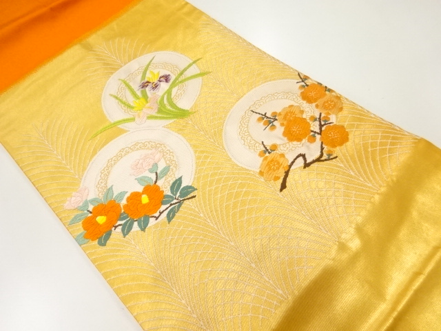 JAPANESE NAGOYA OBI / WOVEN IRIS